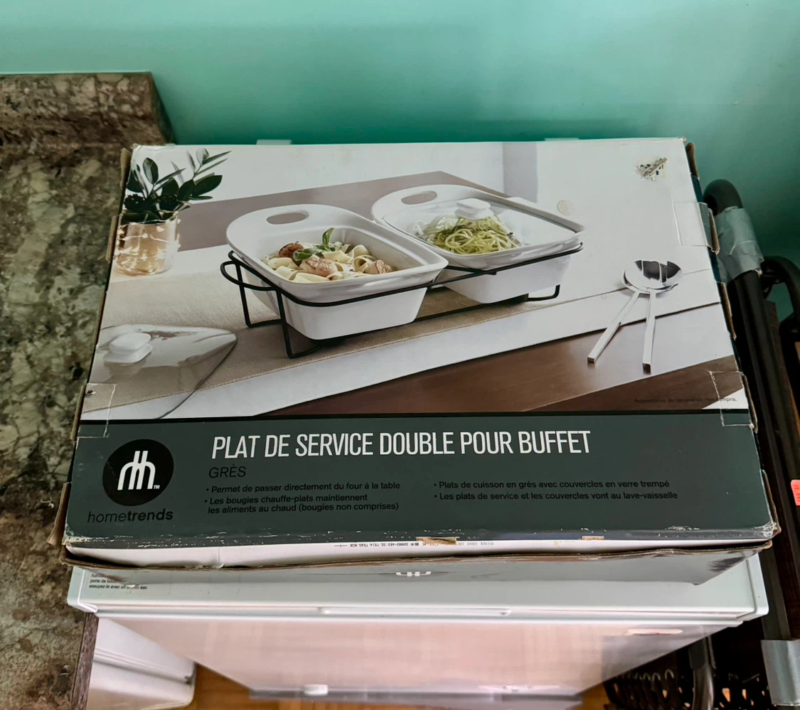 Metrends Double Buffet Server Stoneware - photo 3