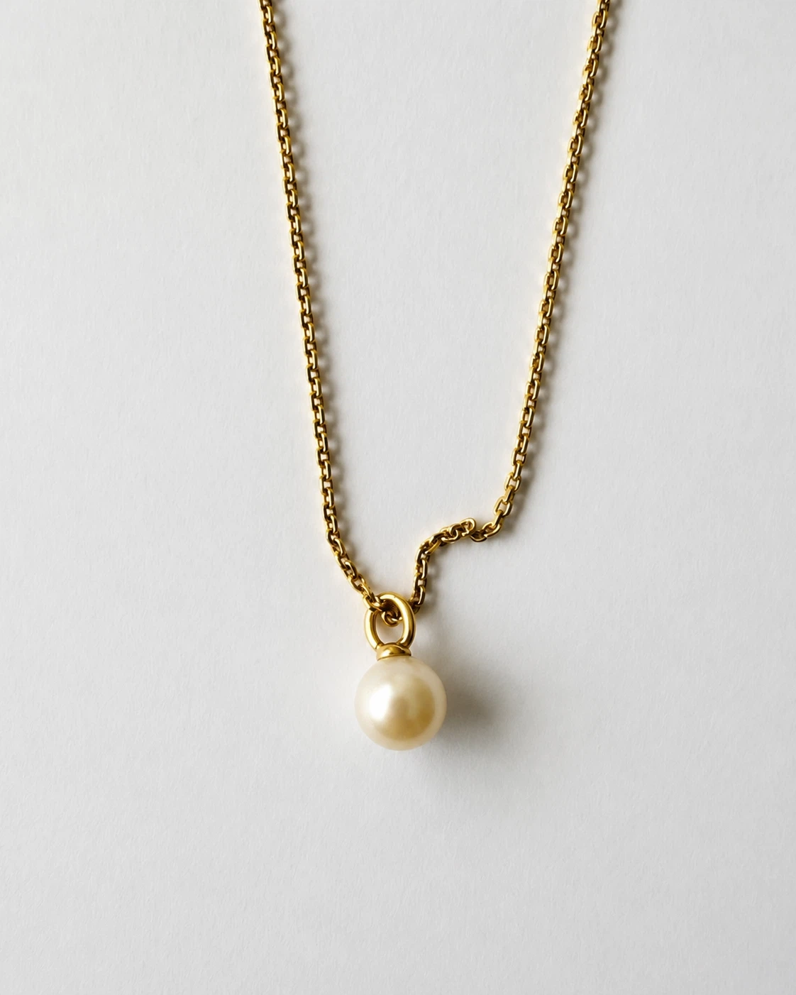 Mejuri Mini Pearl Pendant Necklace – 18K Gold Vermeil