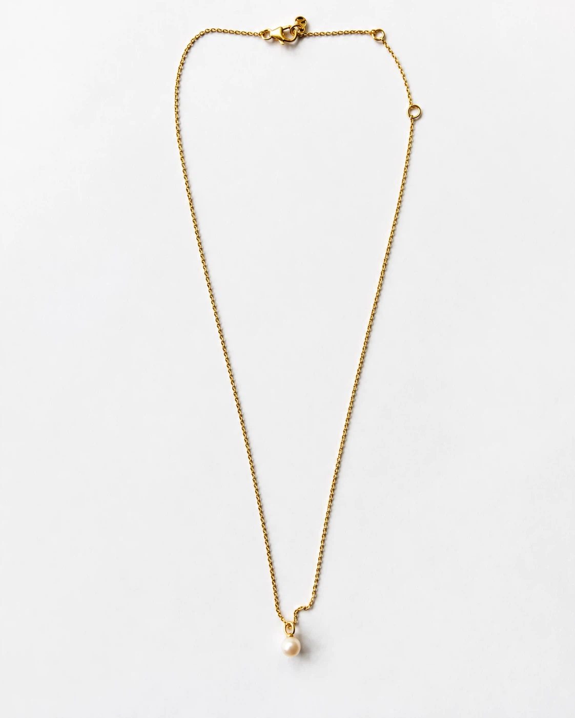 Mejuri Mini Pearl Pendant Necklace – 18K Gold Vermeil - photo 2