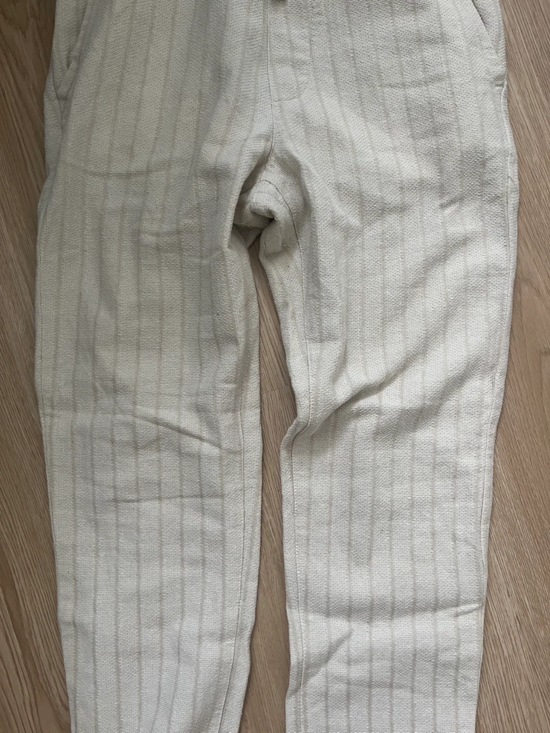 ZARA Striped Linen Blend Pants