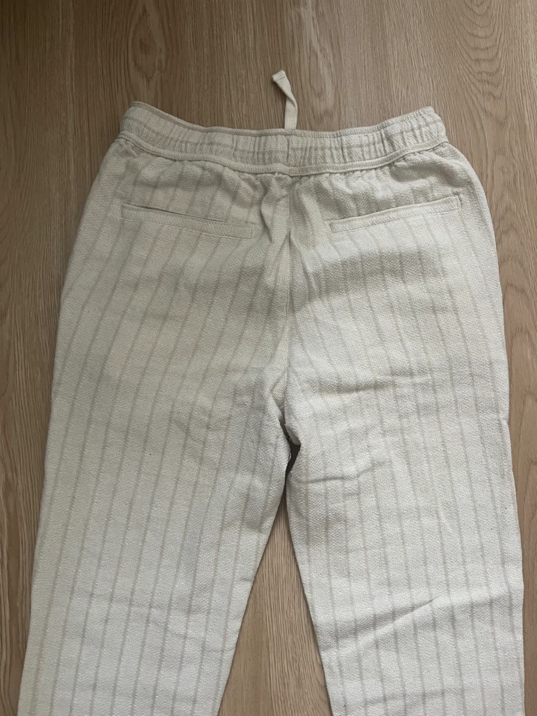 ZARA Striped Linen Blend Pants - photo 2