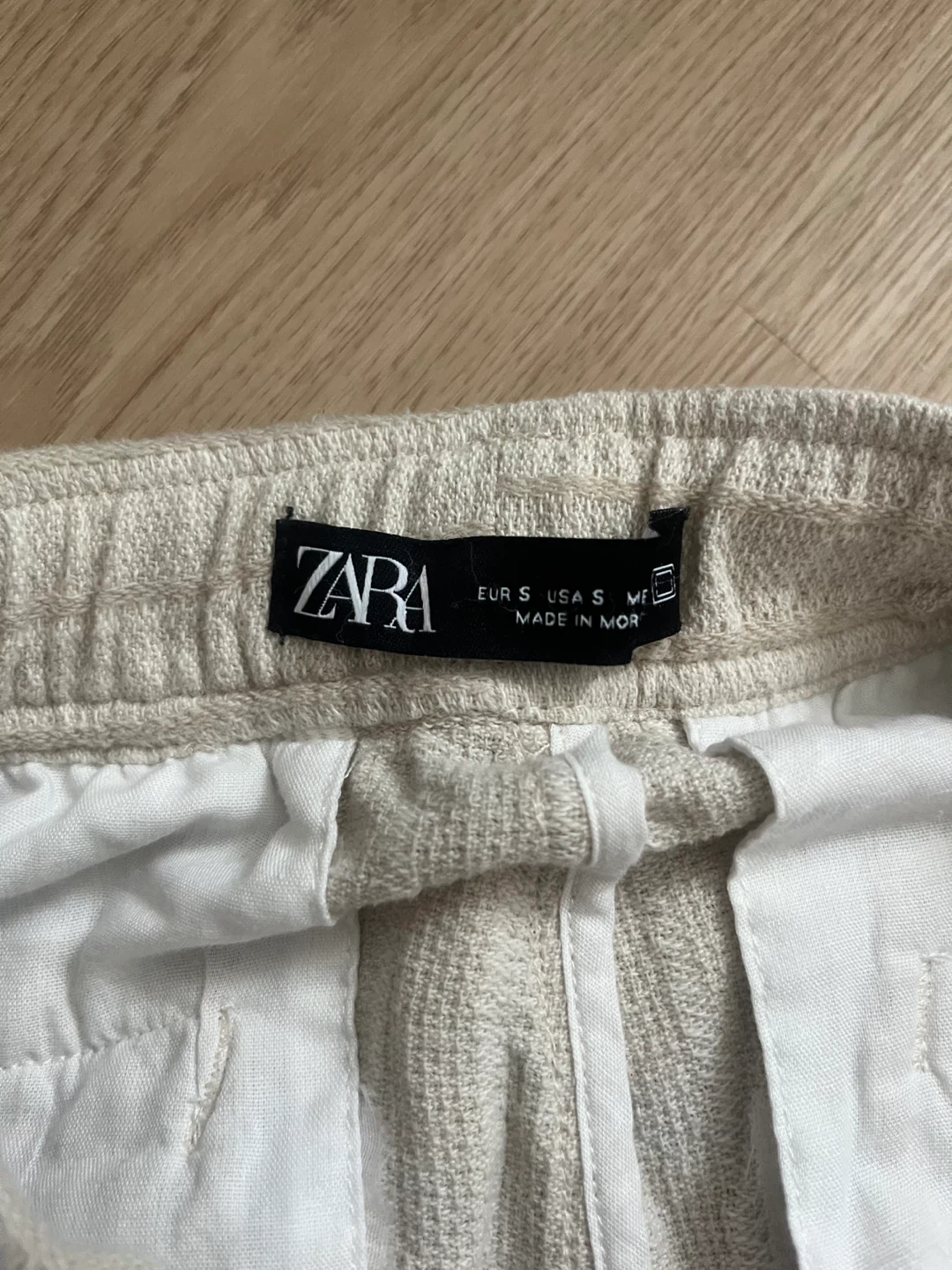 ZARA Striped Linen Blend Pants - photo 3