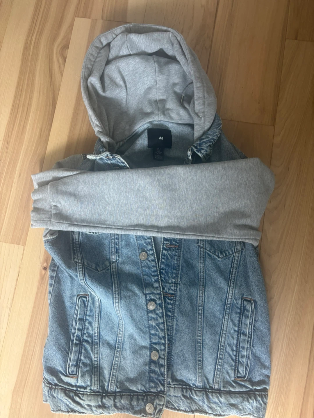 H&M Hooded Denim Jacket