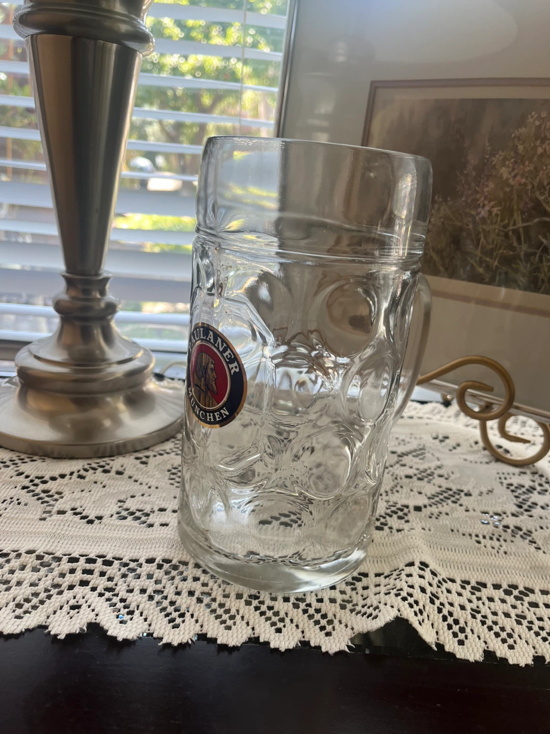 Paulaner Beer Mug (Stein), 8 inches tall - photo 2