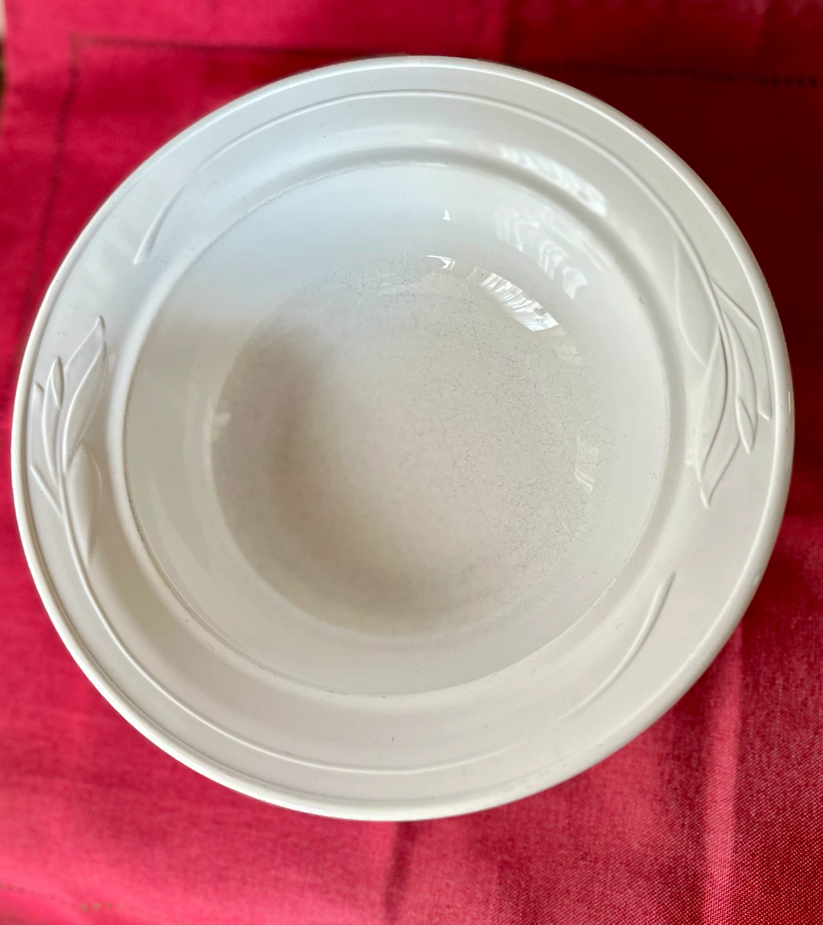 White Serving Bowl