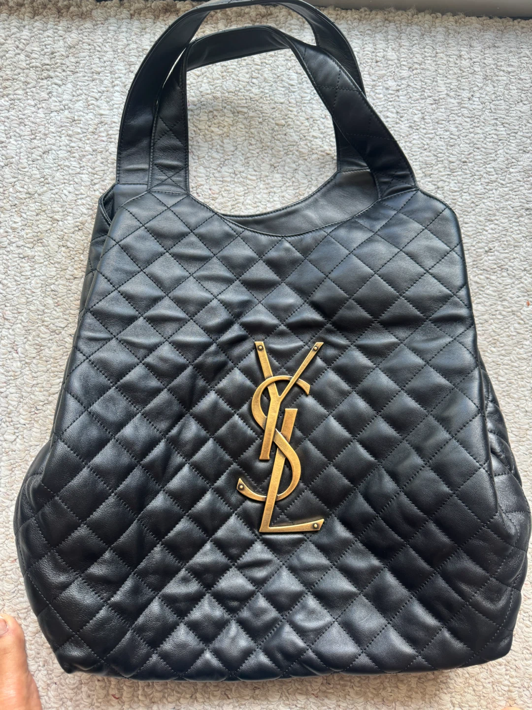 Yves Saint Laurent Black Quilted Leather Tote Bag - photo 4
