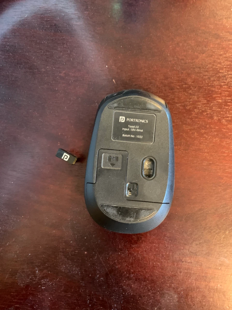 Portronics Wireless Mouse with its usb receiver - photo 2