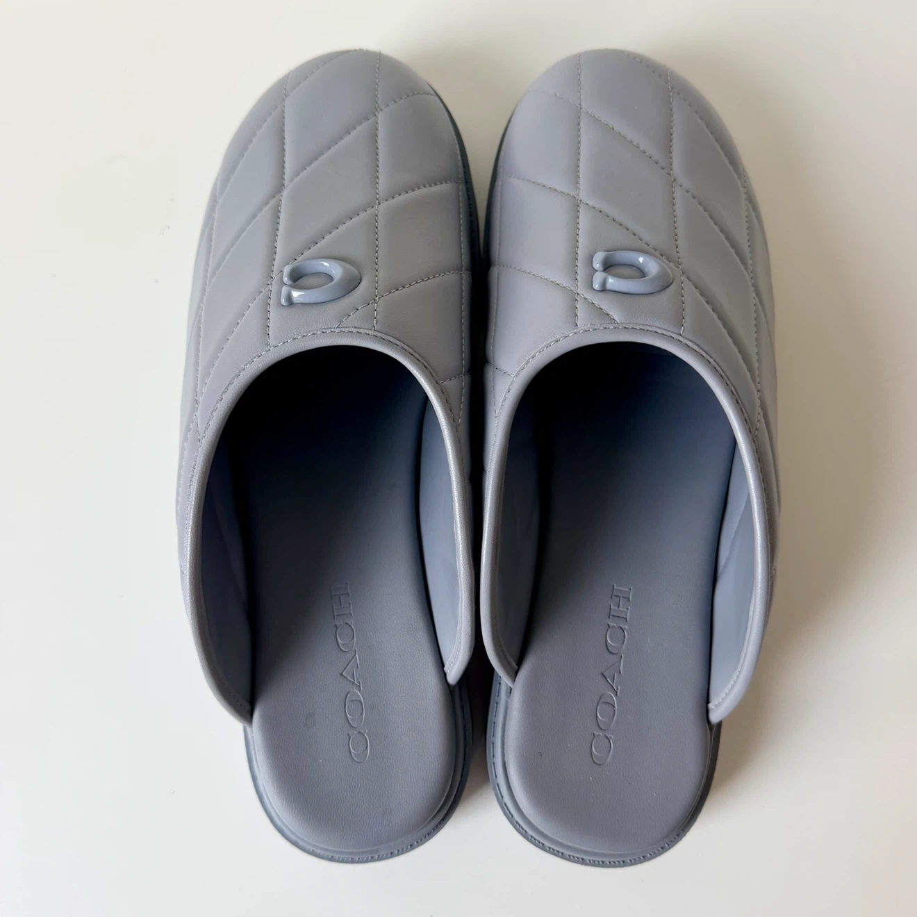 NEW Coach Leather Clog Mule Slippers - photo 5