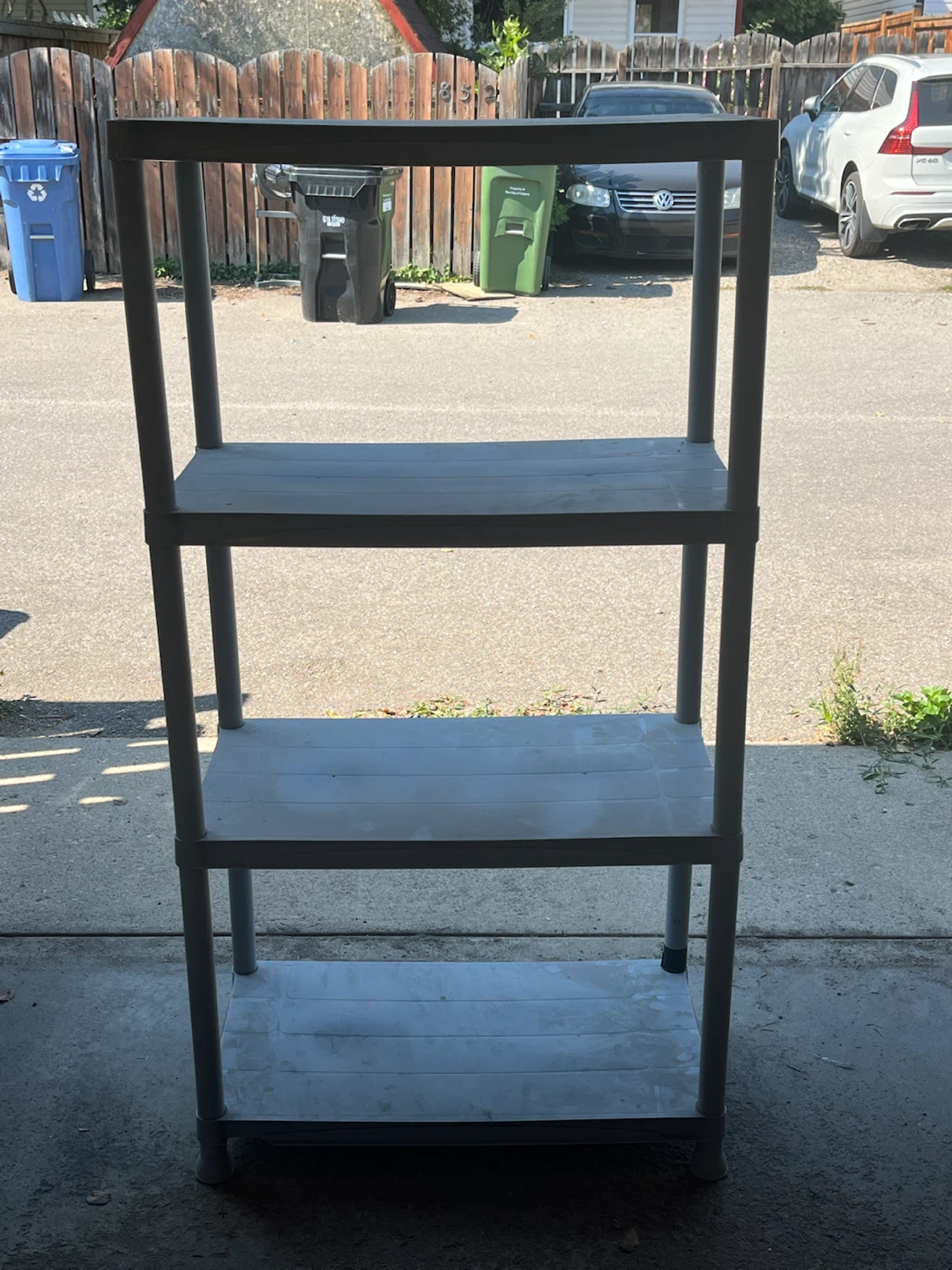 Plastic Shelving Unit - 4 Tier
