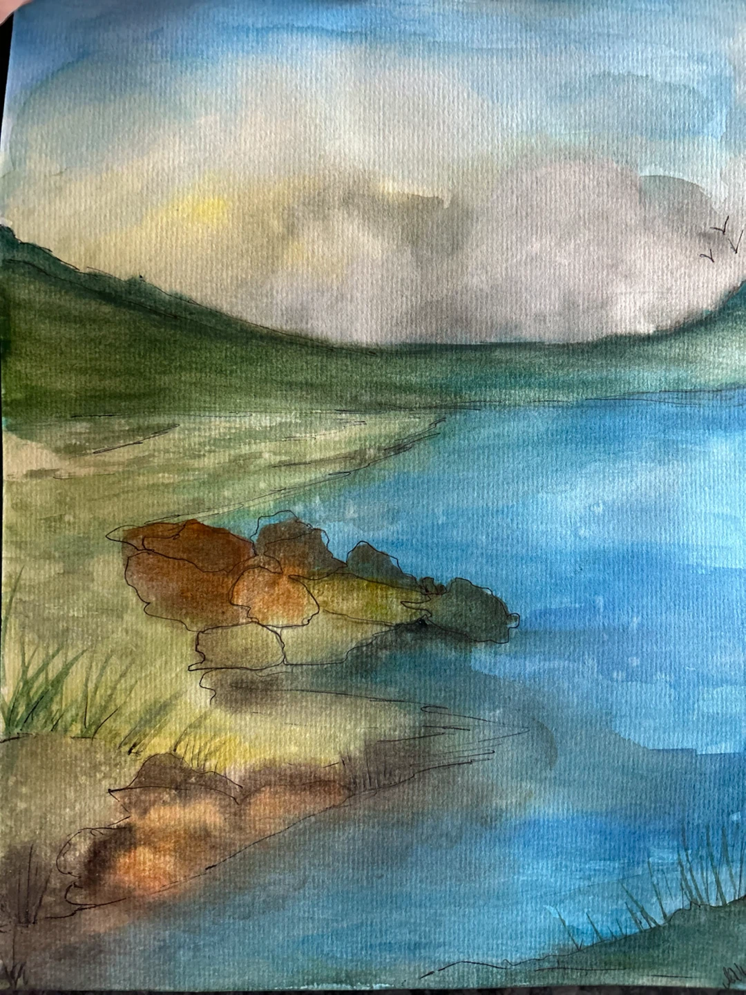 Original Watercolour Landscape Painting