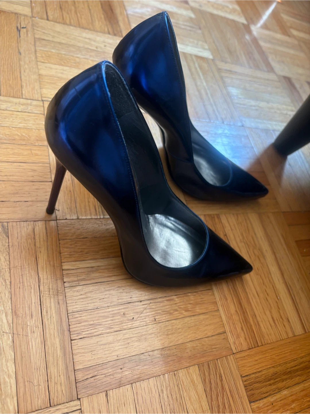 Stuart Weitzman Blue Leather Stiletto Heels - photo 2