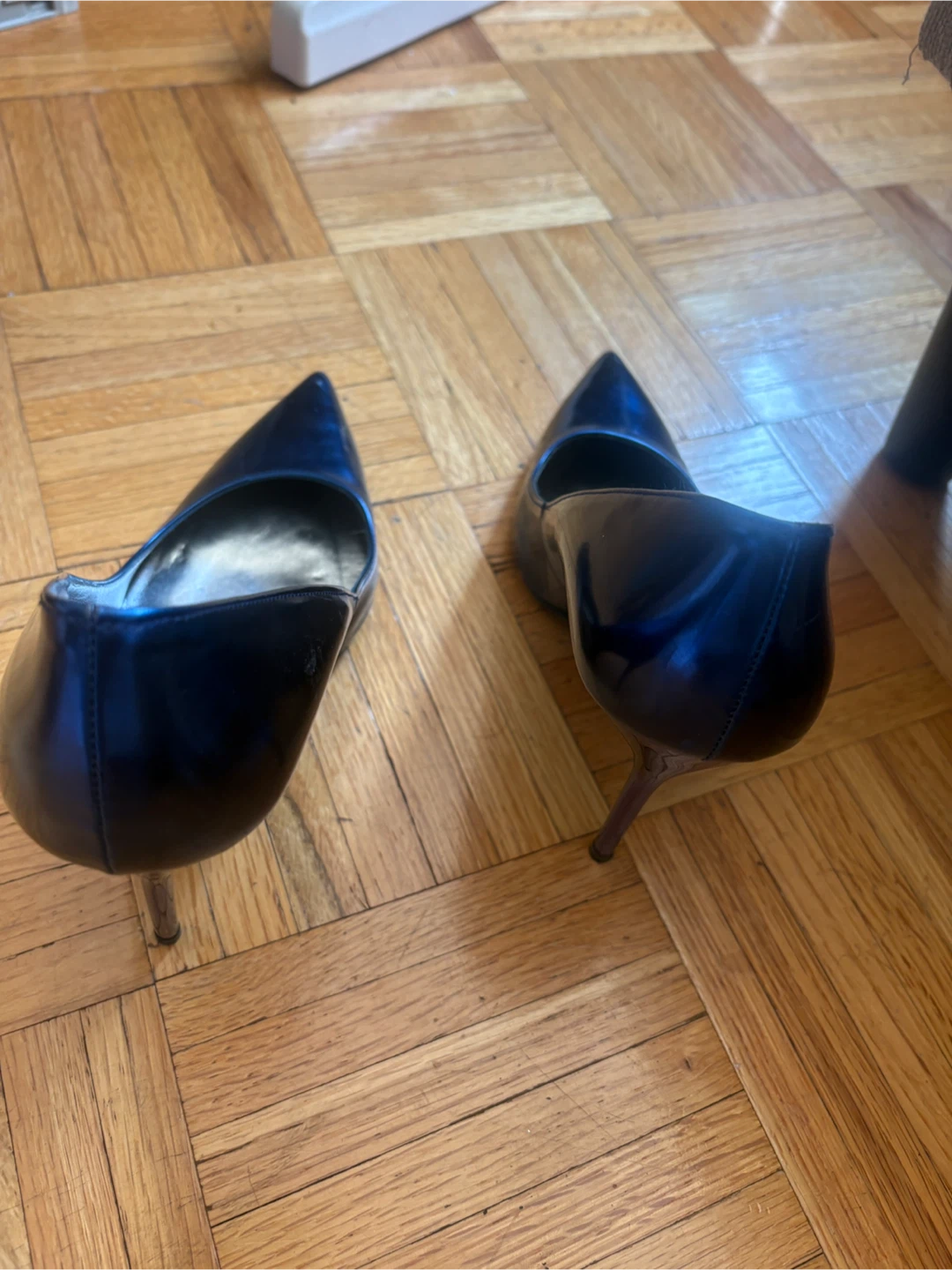 Stuart Weitzman Blue Leather Stiletto Heels - photo 3