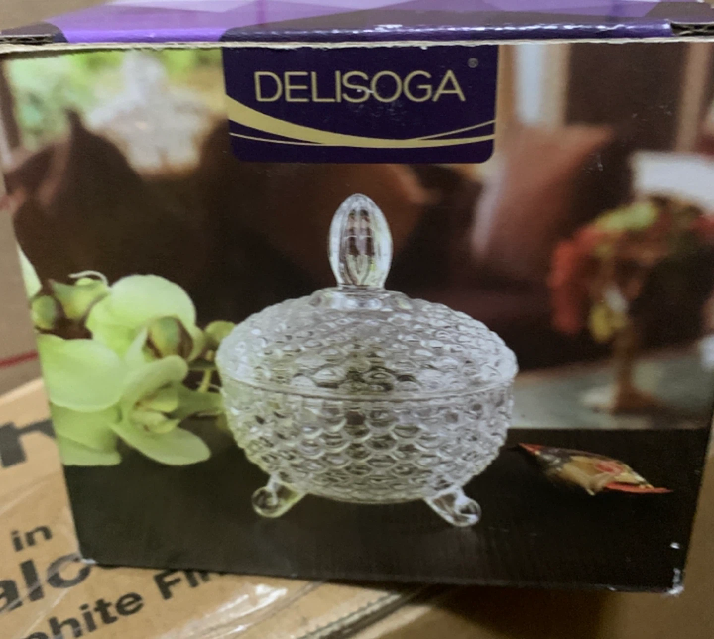 DELISOGA Glass Candy Dish