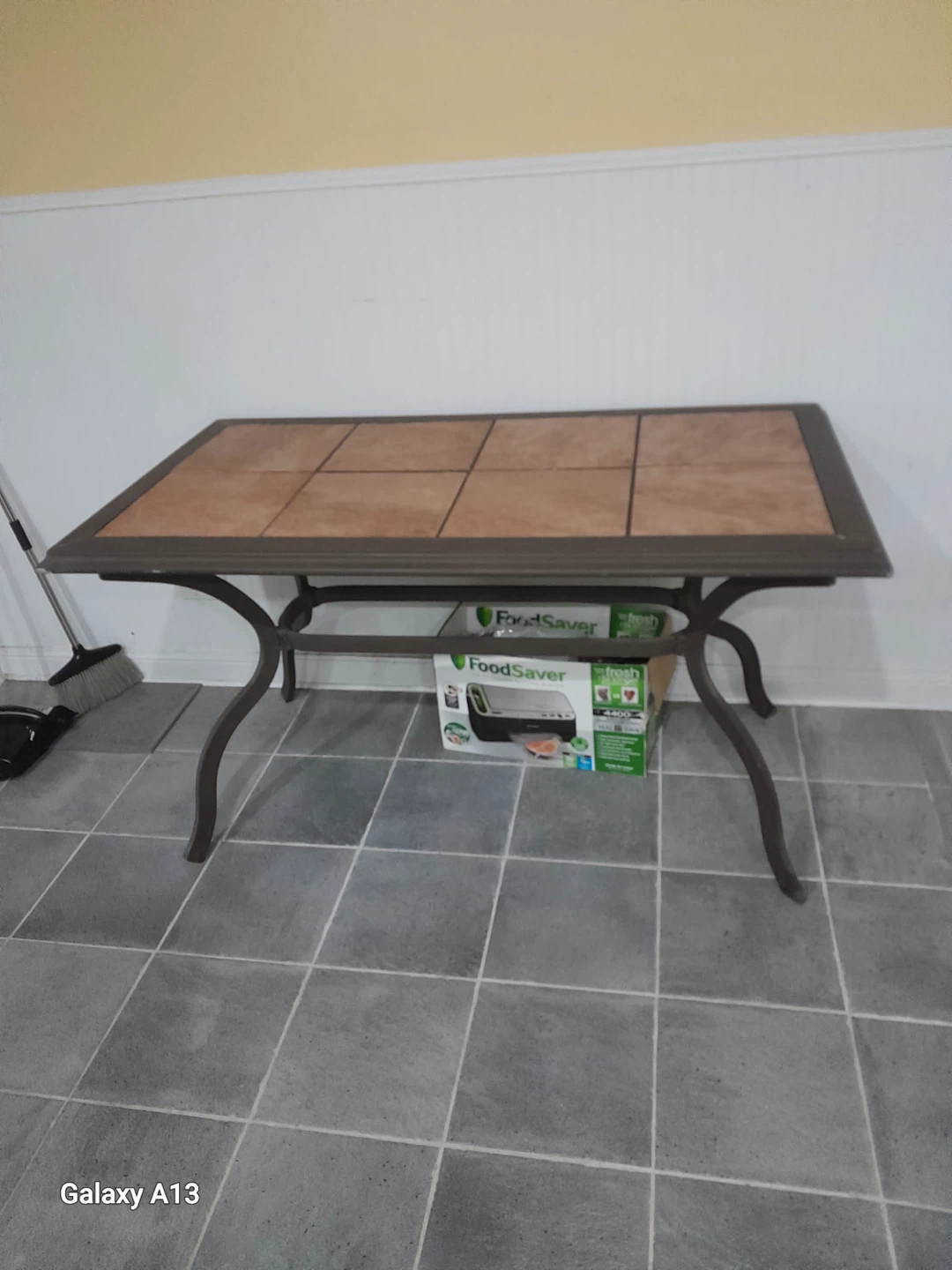 Outdoor Patio Tile Top Table – Removable Tiles