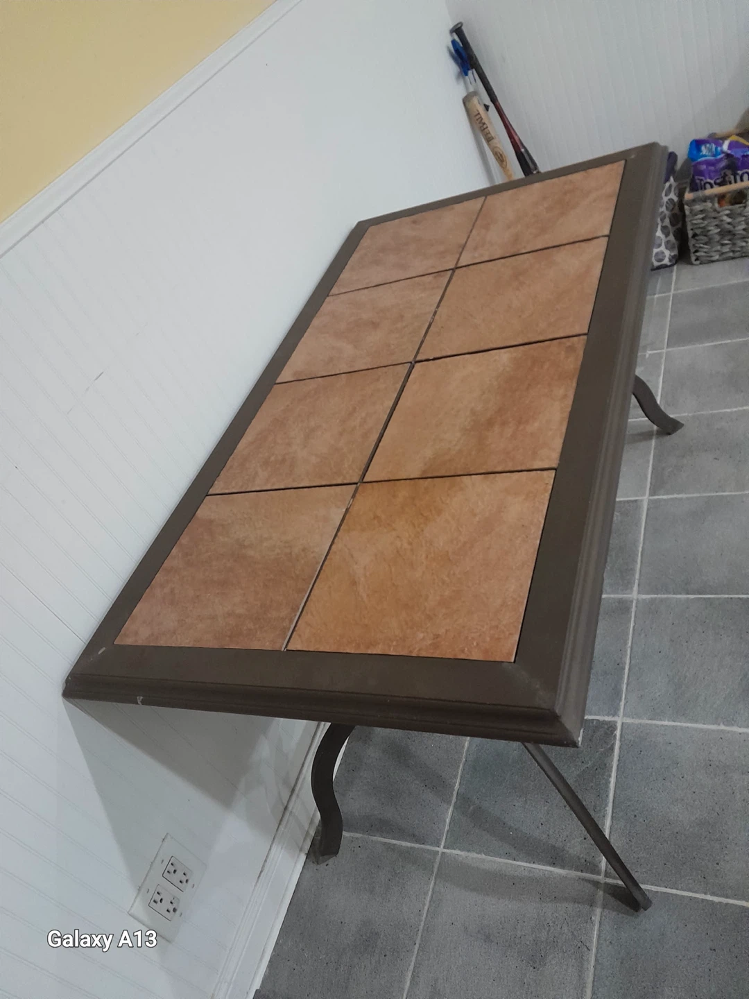 Outdoor Patio Tile Top Table – Removable Tiles - photo 2