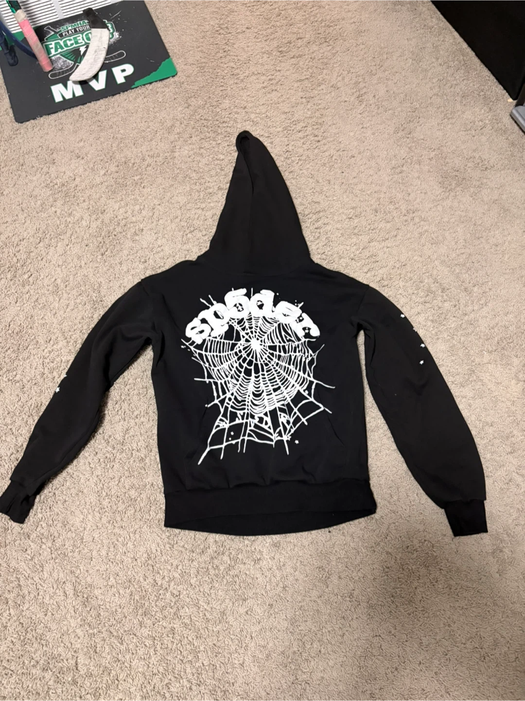Sp5der Hoodie Black Small