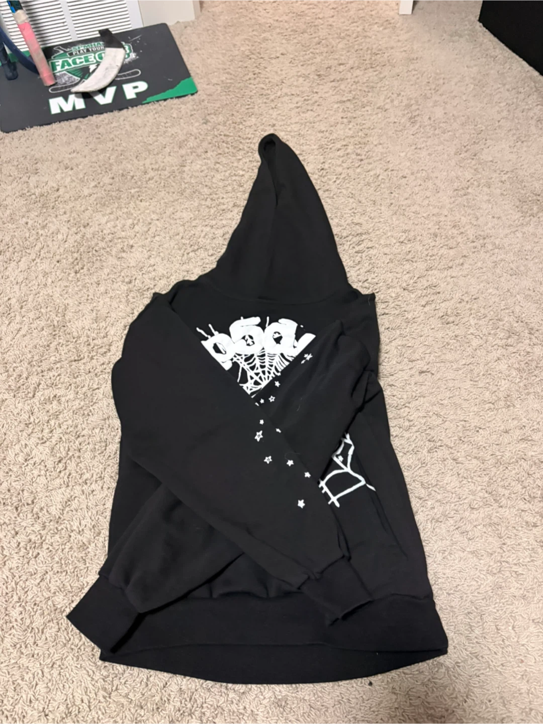 Sp5der Hoodie Black Small - photo 2