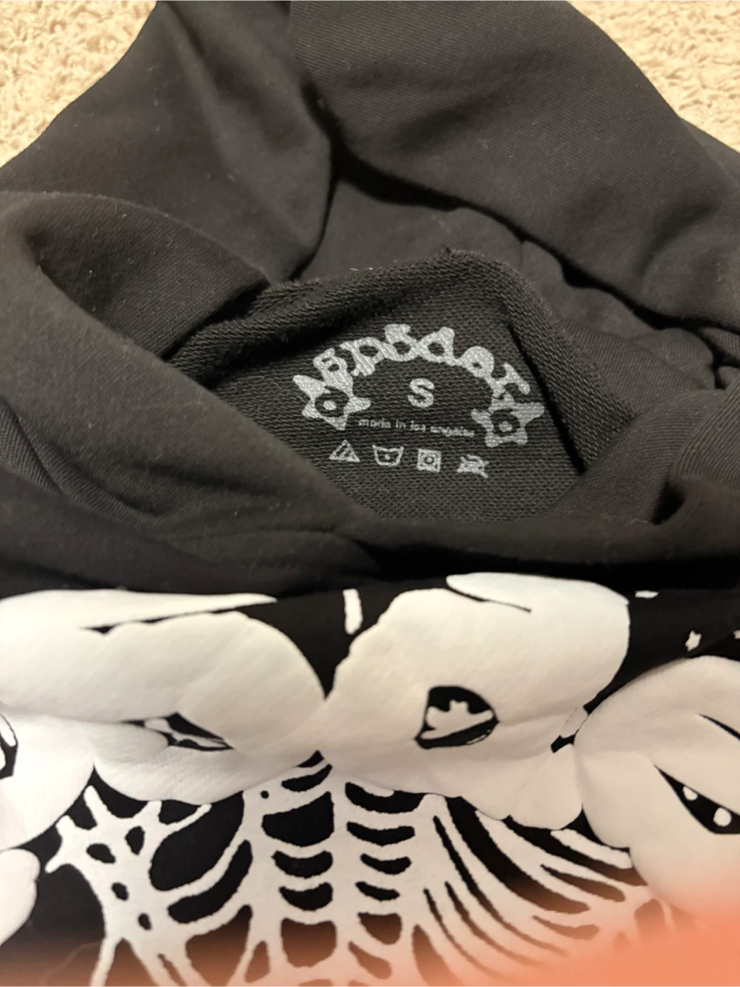 Sp5der Hoodie Black Small - photo 3