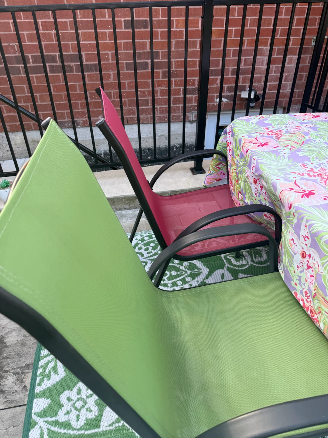 Patio Dining Set with Table, Chairs & Umbrella - photo 2