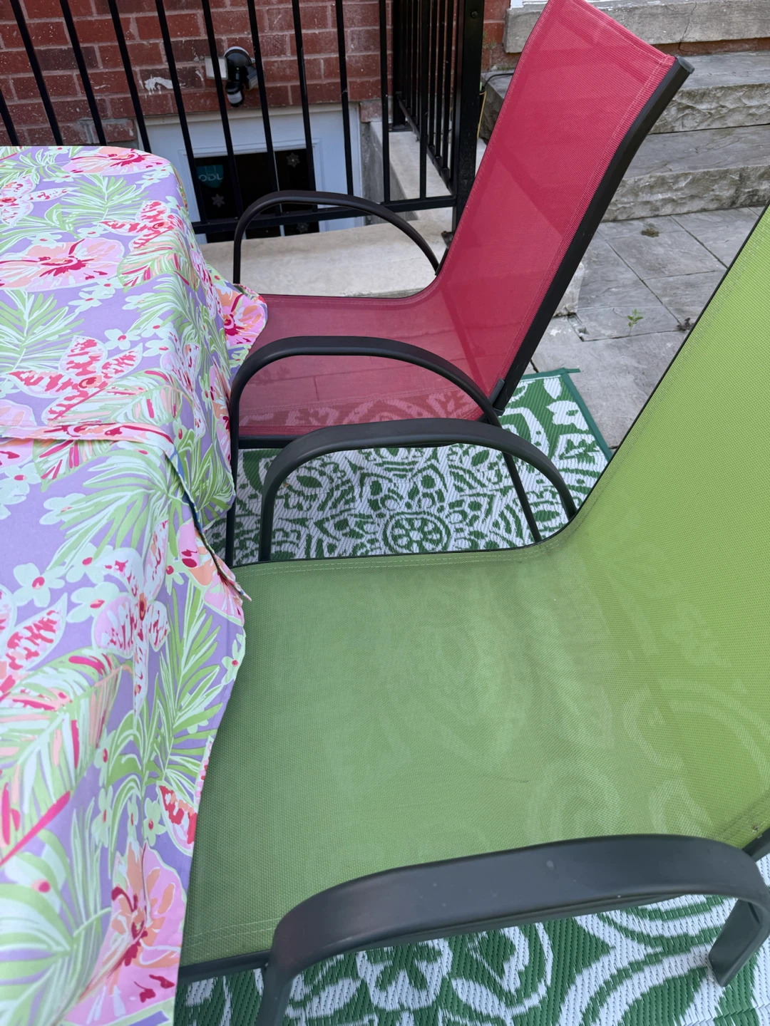 Patio Dining Set with Table, Chairs & Umbrella - photo 3