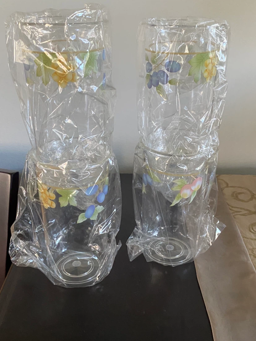 Set of 4 Vintage Fruit Glasses and Pitcher - photo 2