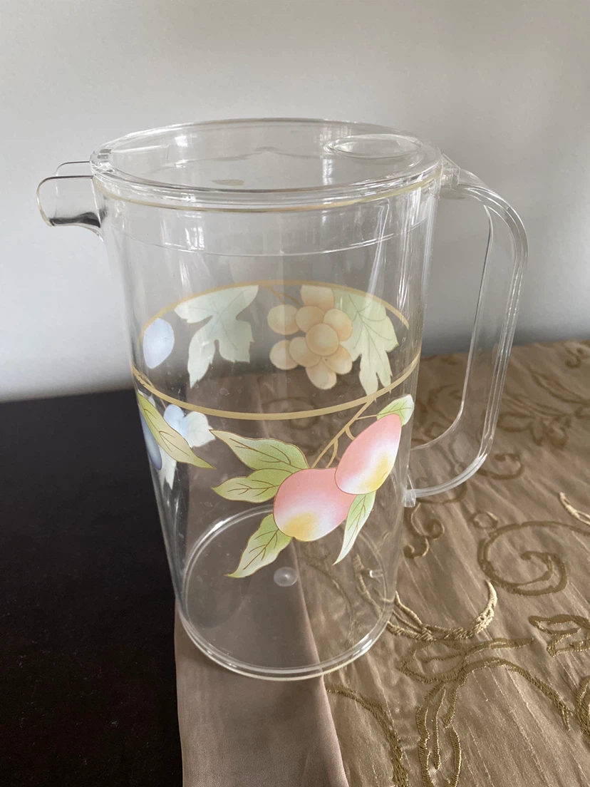 Set of 4 Vintage Fruit Glasses and Pitcher - photo 3