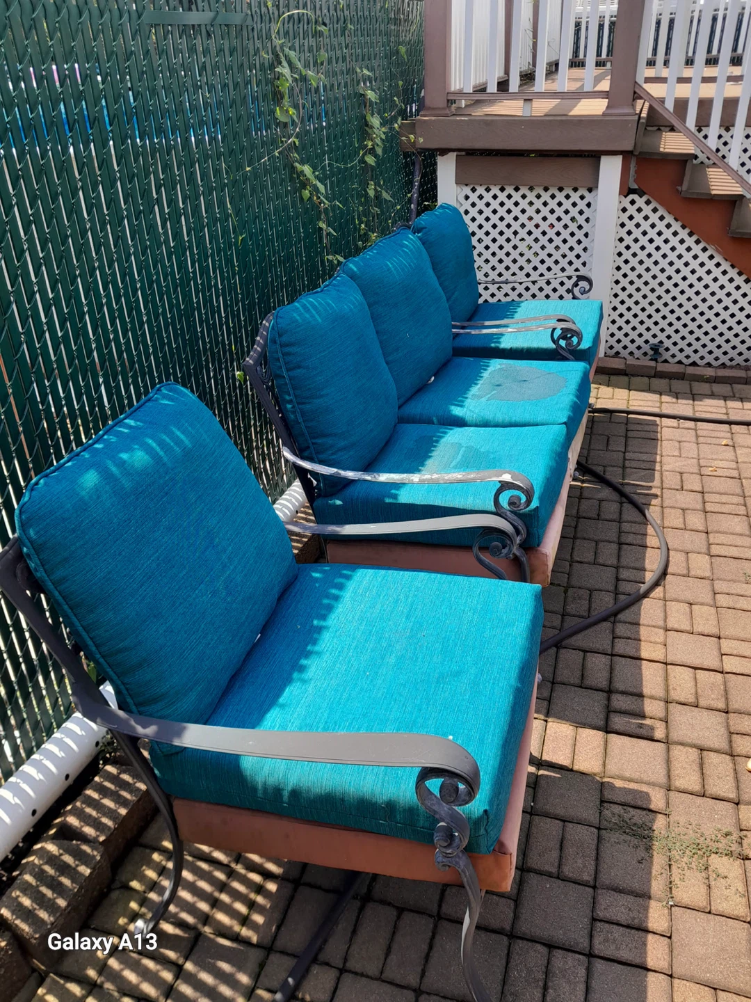 Outdoor Patio Seating Set – Loveseat & 2 Chairs with Cushions - photo 2