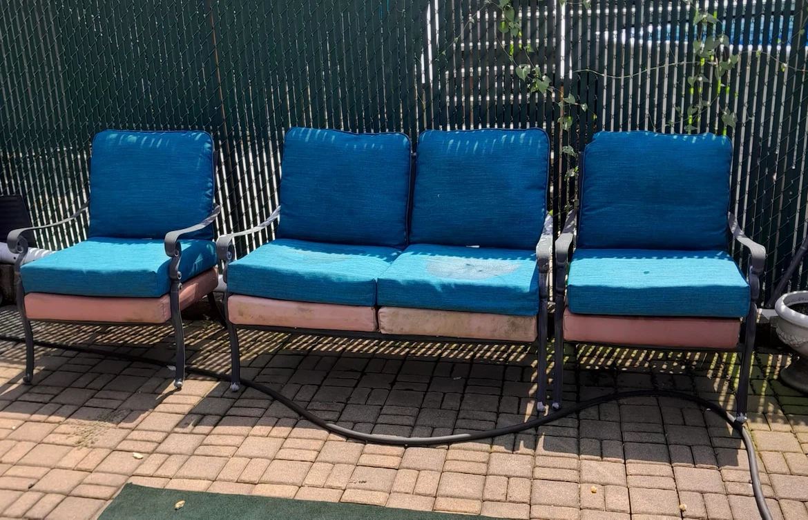 Outdoor Patio Seating Set – Loveseat & 2 Chairs with Cushions - photo 3