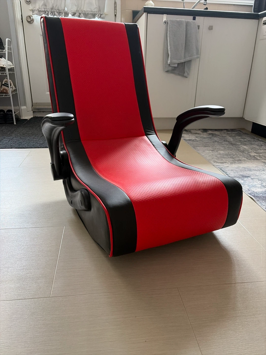 Red and Black Floor Gaming Chair