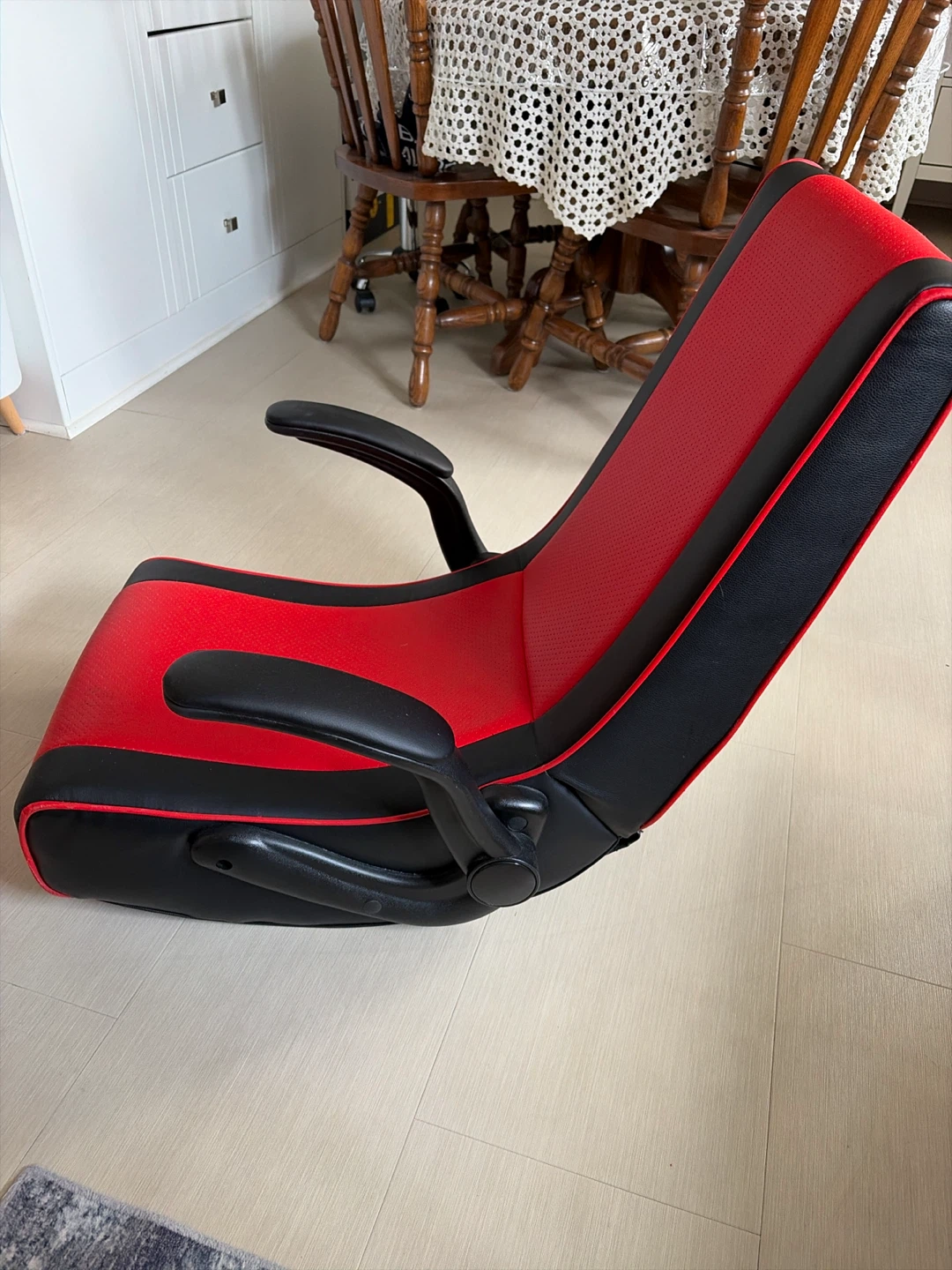 Red and Black Floor Gaming Chair - photo 2