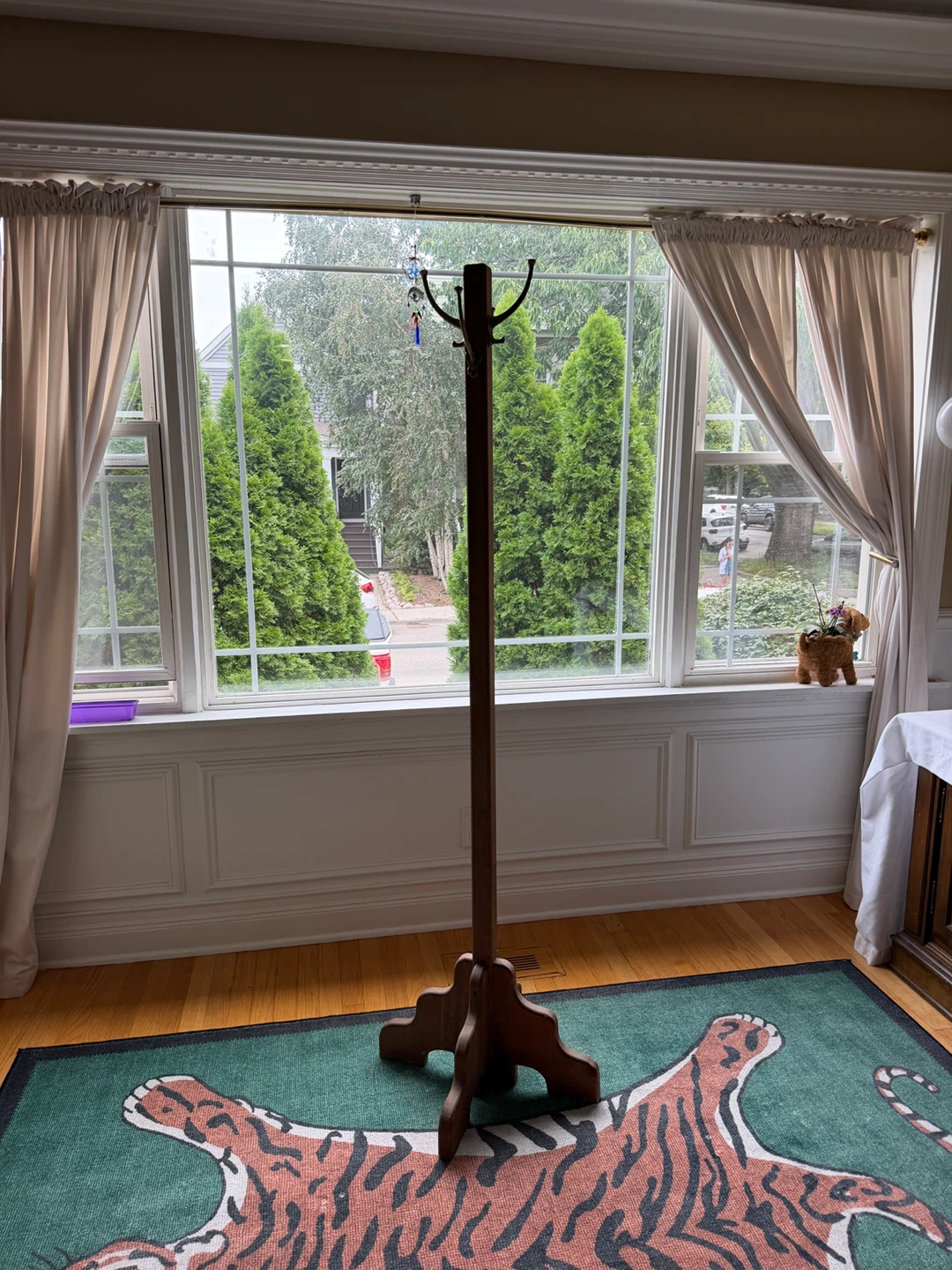 Wooden Hall Tree Coat Rack - photo 4