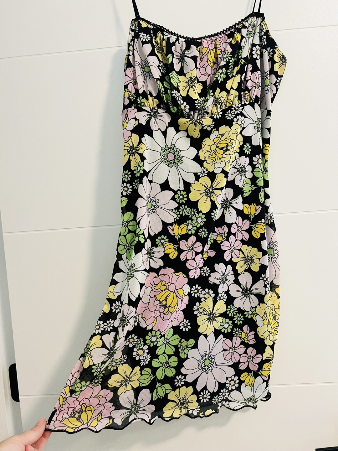 Forever 21 Floral Mesh Mini Dress