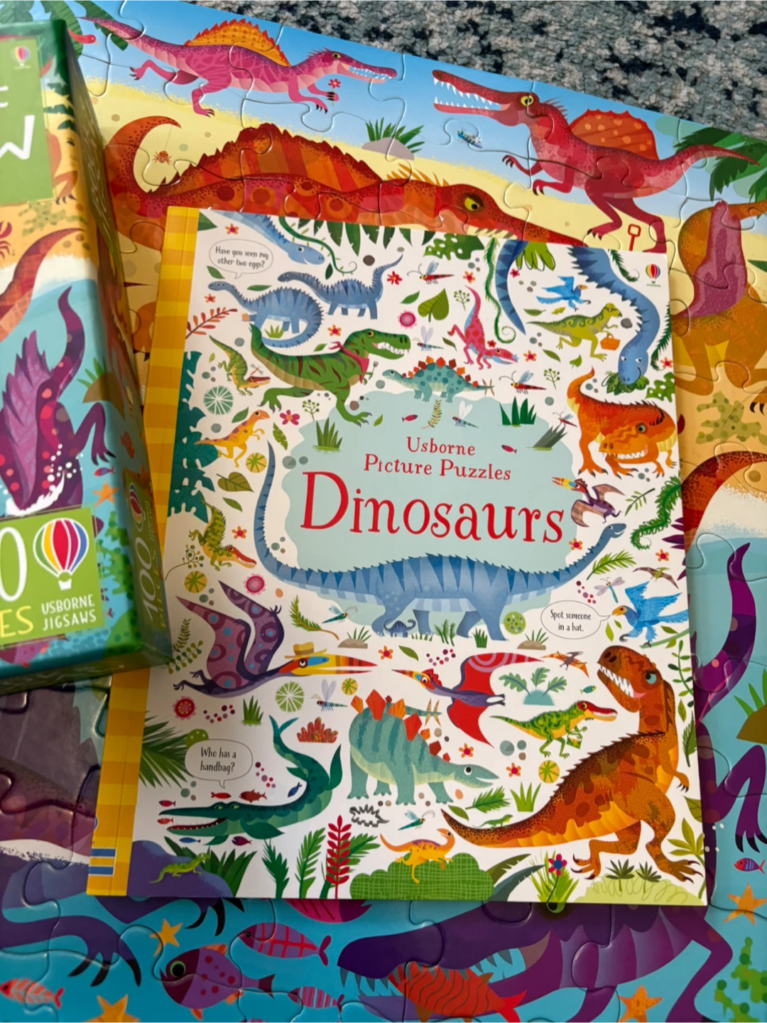 Usborne 100 Piece Dinosaur Book & Jigsaw Puzzle - photo 3