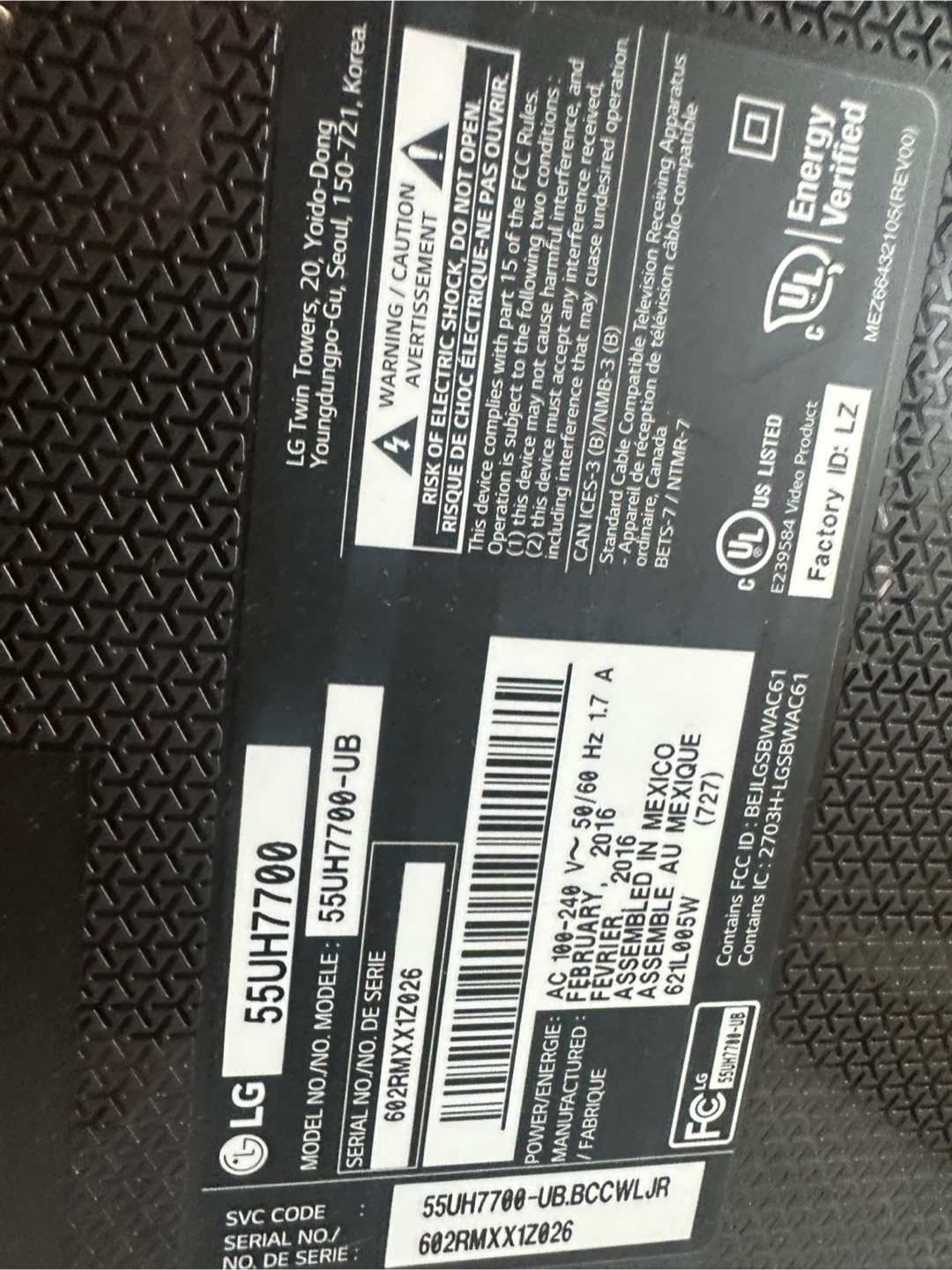 LG 55" 4K UHD Smart LED TV. Model-LG55UH7700. - photo 2