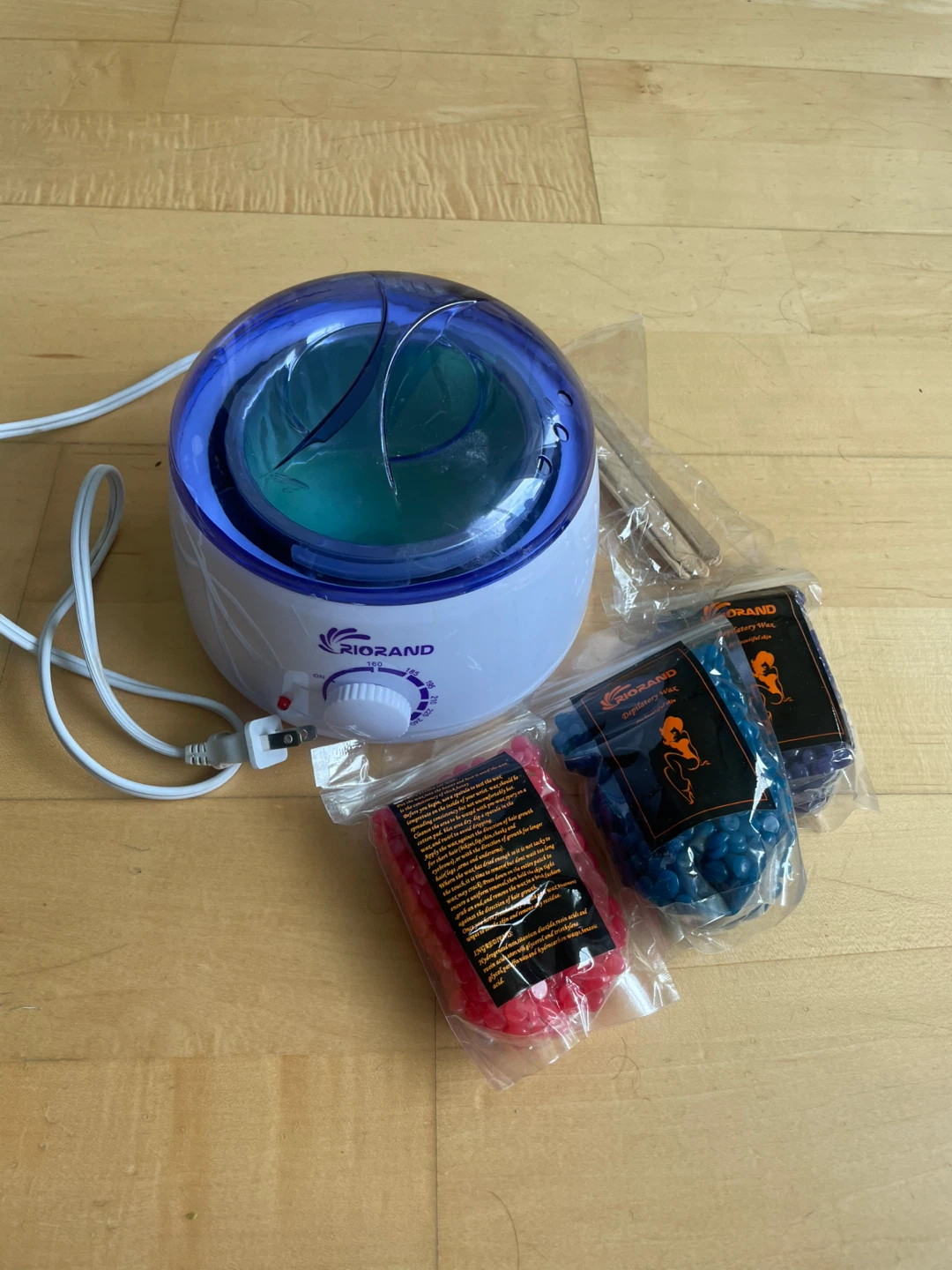 RIORAND Wax Heater with Depilatory Wax Beads