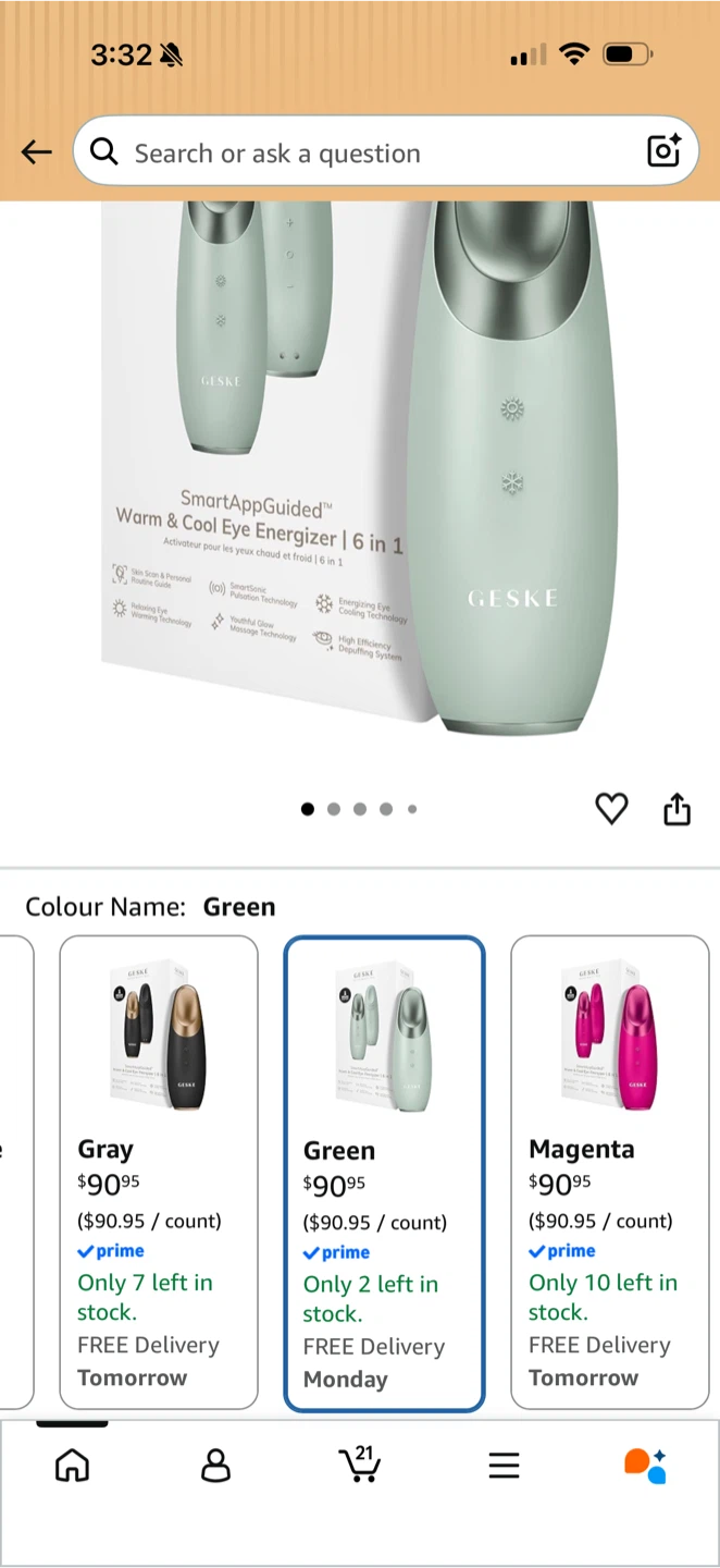 GESKE SmartAppGuided Warm & Cool Eye Energizer 6 in 1 Green - photo 4
