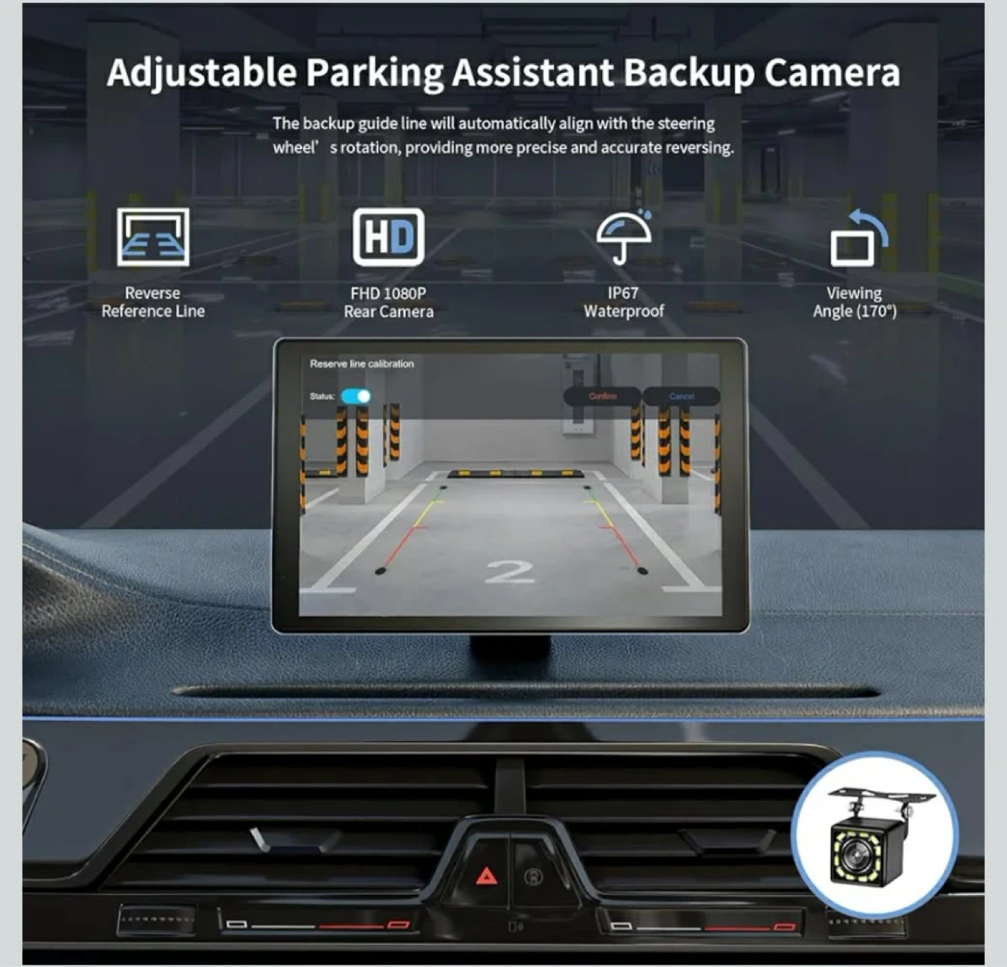 Upgraded 4K + 1080P Dual Recording Car Camera with 64GB SD Card - photo 5