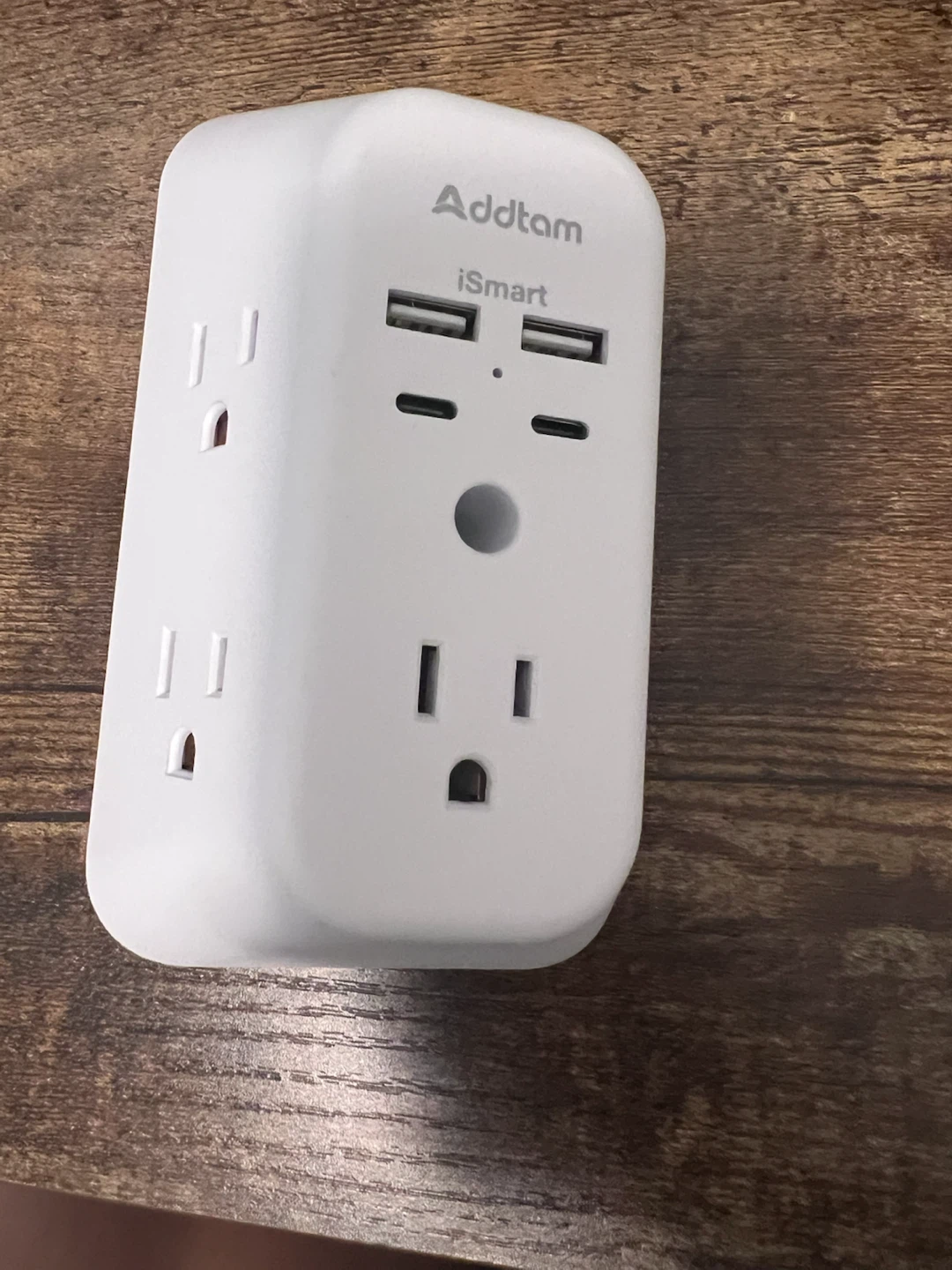 Addtam iSmart Wall Outlet Extender with 2 USB Ports - photo 2