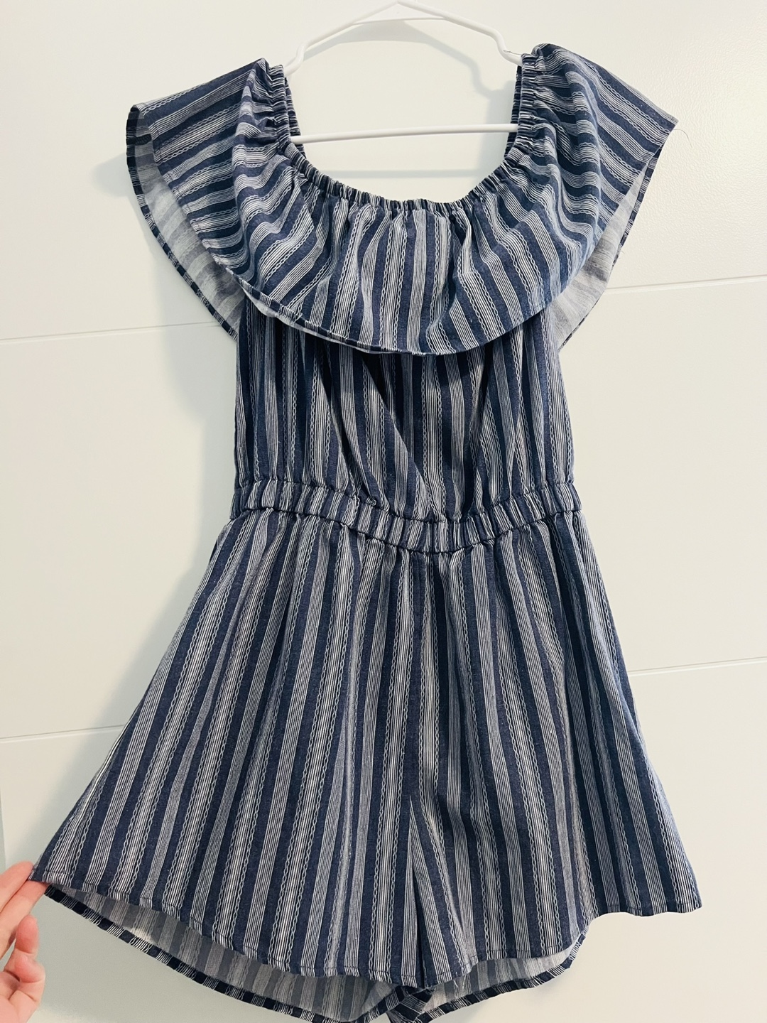 Haute Monde Striped Romper