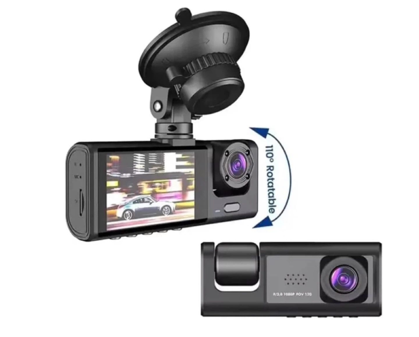 1080P Dual Dash Cam with Suction Mount - photo 3