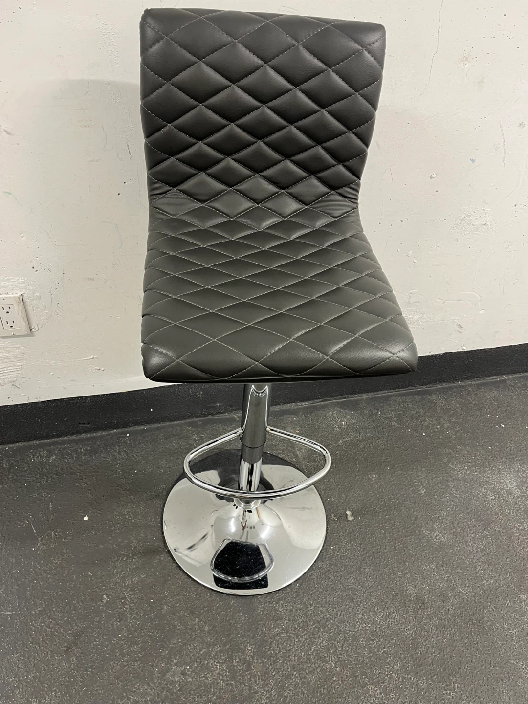Adjustable Grey Bar Stool - photo 2