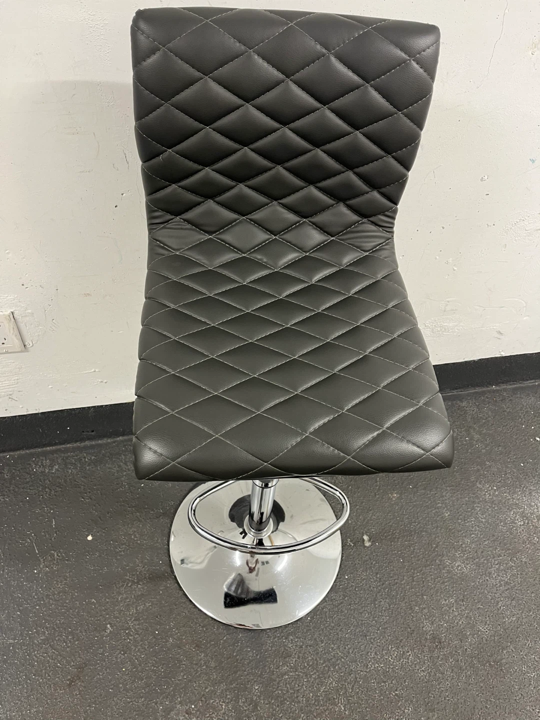 Adjustable Grey Bar Stool - photo 3
