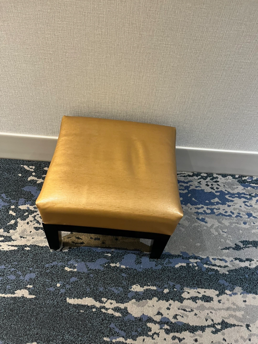 Gold Tufted Ottoman Footstool - photo 4
