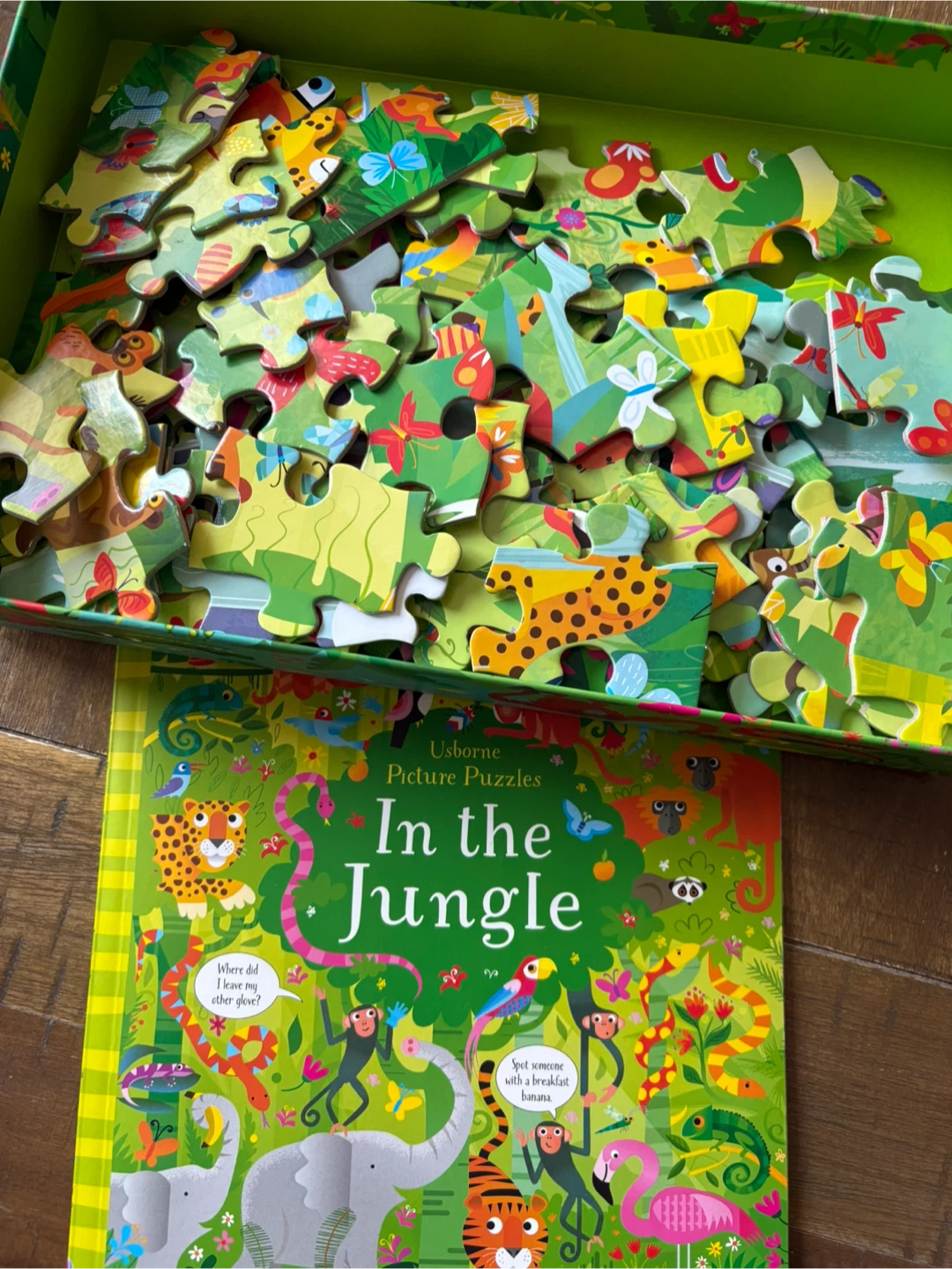 Usborne "In the Jungle" 100 Piece Book & Jigsaw Puzzle - photo 2