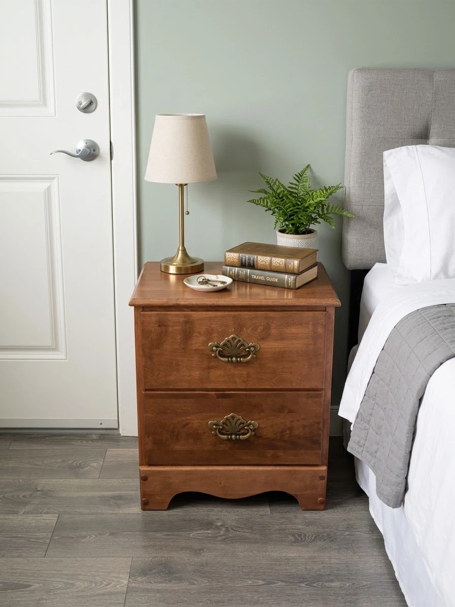 Solid wood Nightstand