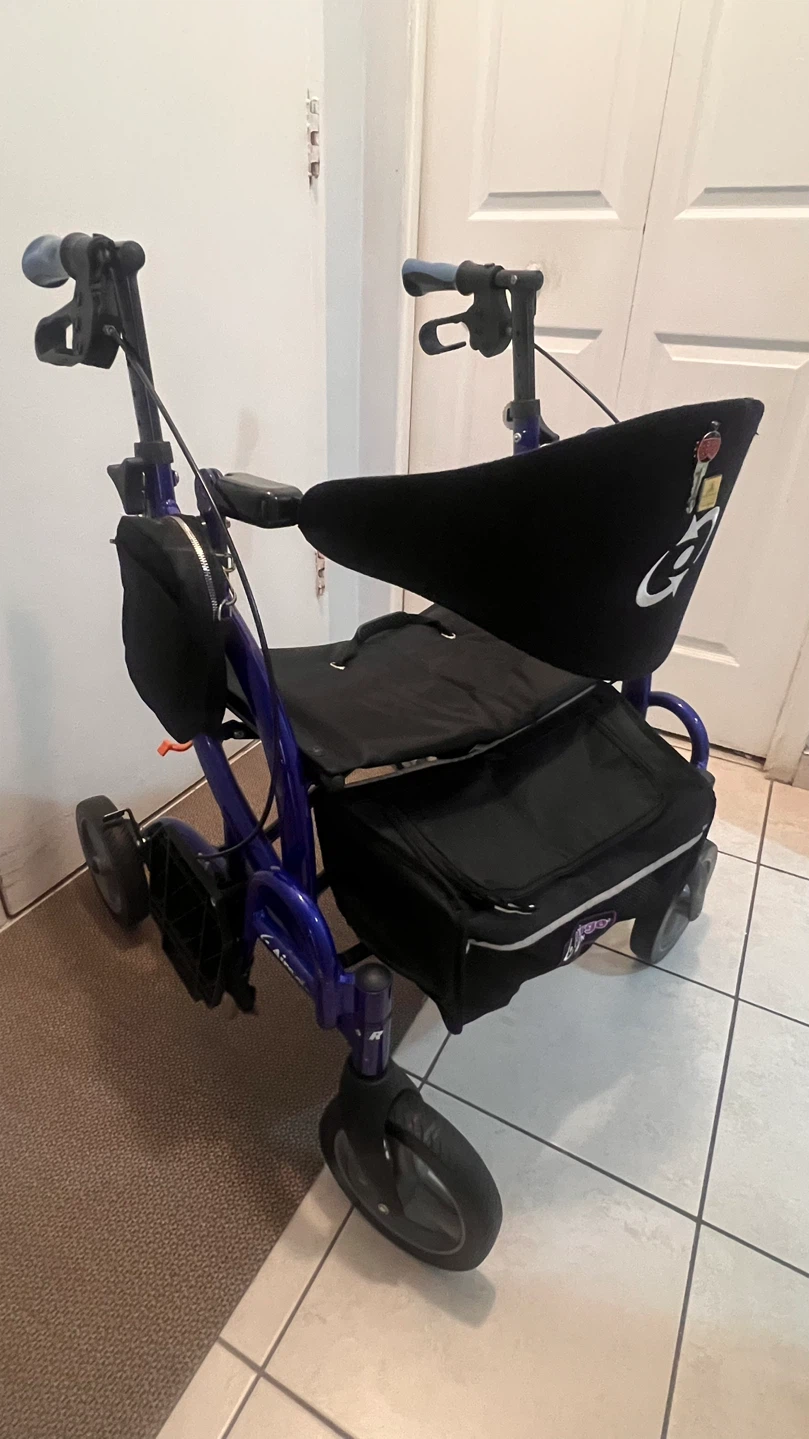 Blue Fusion Rollator Walker