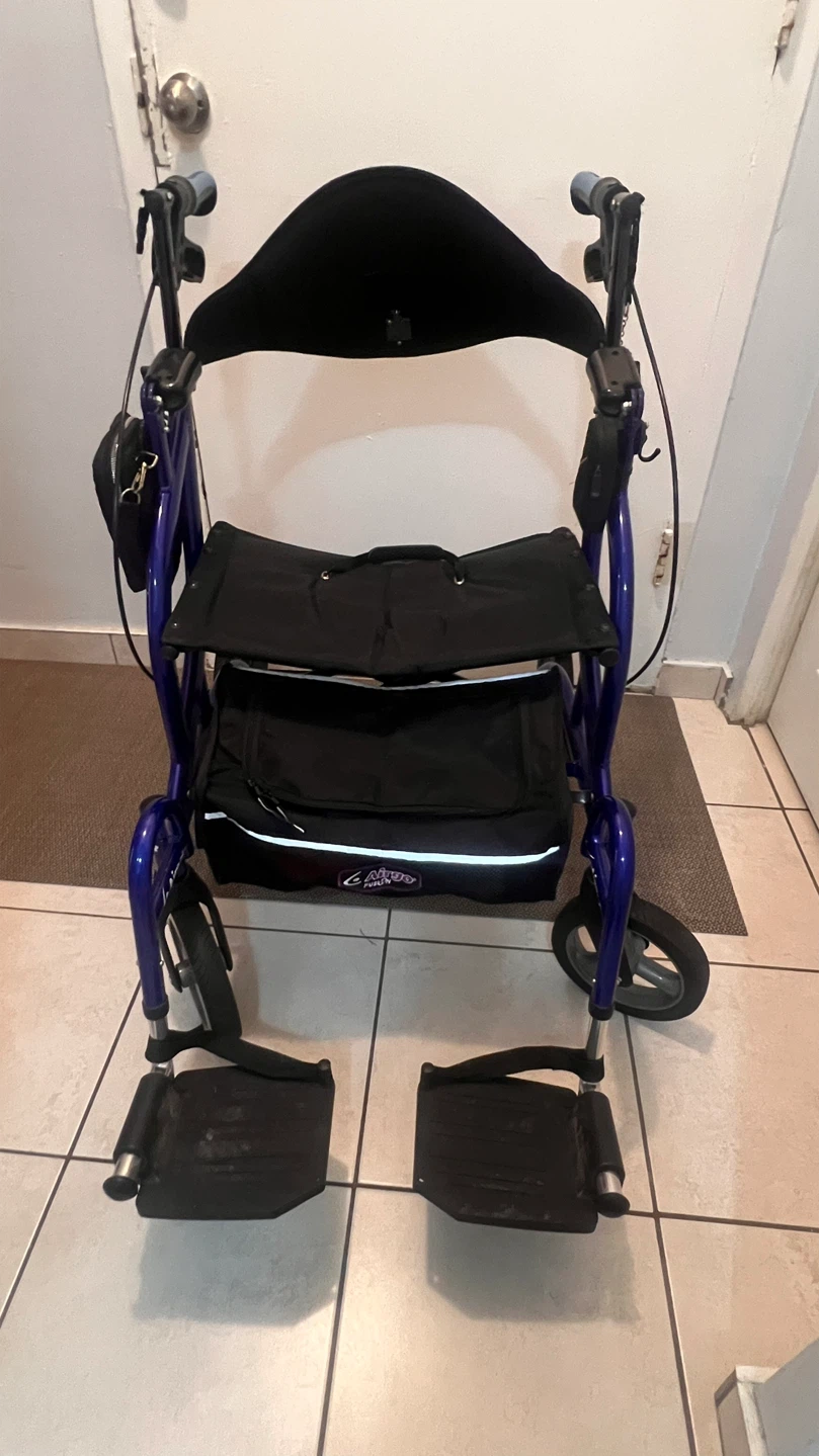 Blue Fusion Rollator Walker - photo 2
