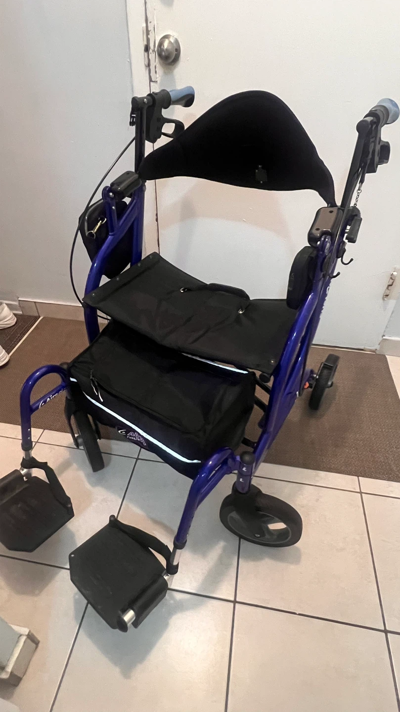 Blue Fusion Rollator Walker - photo 3