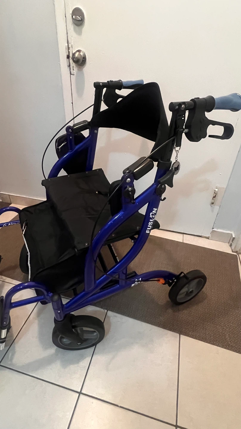 Blue Fusion Rollator Walker - photo 4