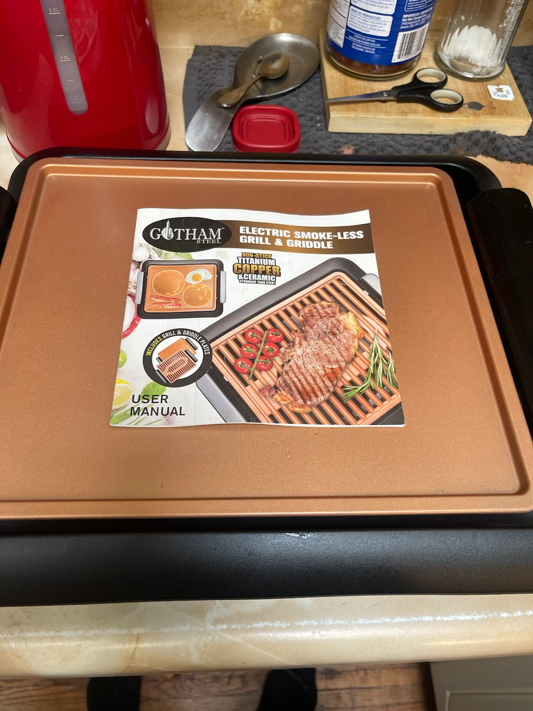 Gotham Steel Electric Smoke-Less Grill & Griddle - photo 2